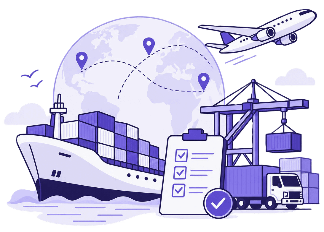 Custom House Agency logistics illustration